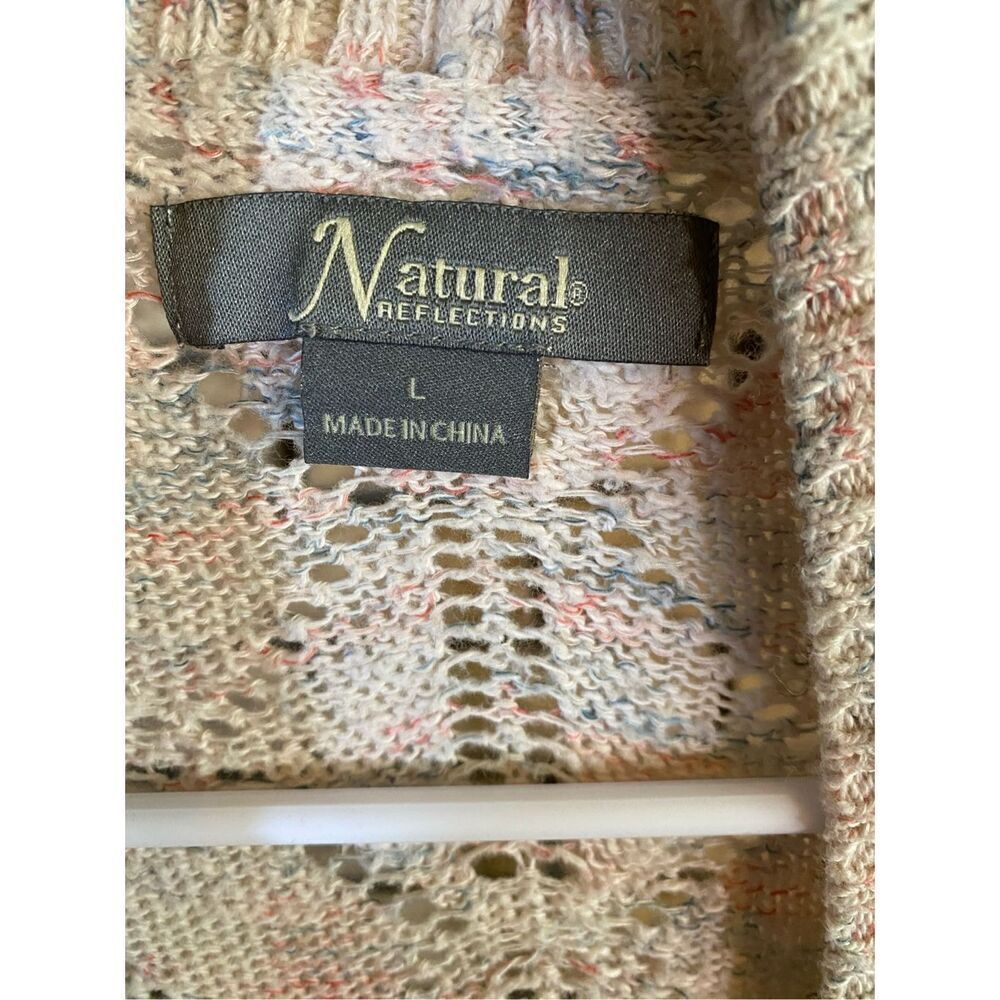 Natural Reflections Open‎ Front Cardigan - Picture 3 of 6